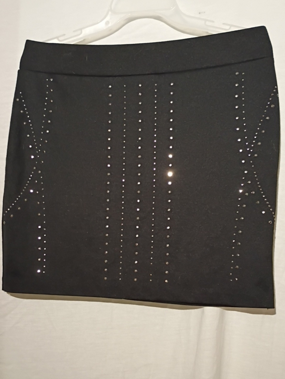 Rock & Republic Black Mini Skirt with Rhinestone Detailing